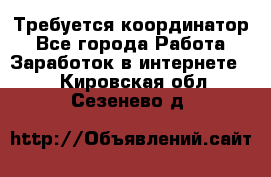 Требуется координатор - Все города Работа » Заработок в интернете   . Кировская обл.,Сезенево д.